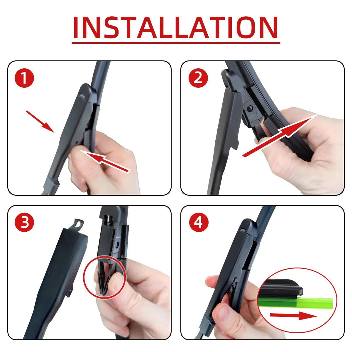 1/2/3/4/6PCS Car Wiper For Ford Explorer 2011-2017 Front Rear Wiper Blades Brushes Auto Accessories 2011 2012 2013 2014 2015 - Image 4