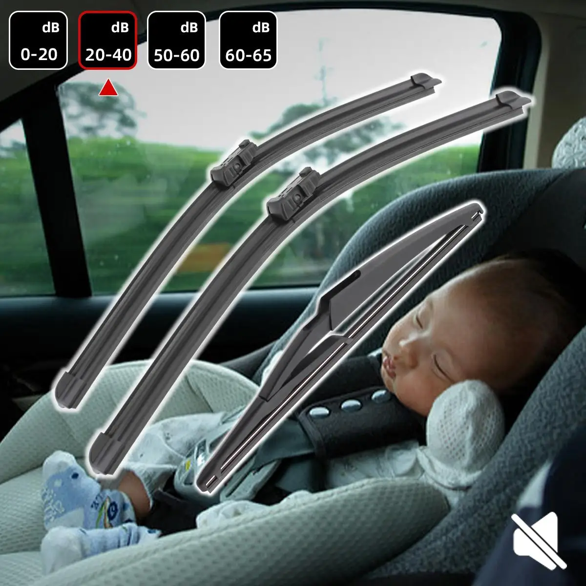 3PCS Car Wiper For Peugeot 2008 2013-2018 Front Rear Wiper Blades Brushes Auto Accessories 2013 2014 2015 2016 2017 2018 - Image 6