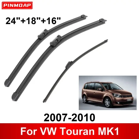 1/2/3/4/6PCS Car Wiper For VW Touran MK1 2007-2010 Front Rear Wiper Blades Brushes Auto Accessories 2007 2008 2009 2010