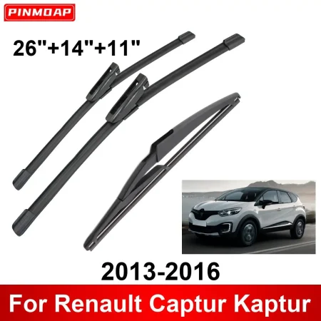 1/2/3/4/6PCS Car Wiper For Renault Captur Kaptur 2013-2016 Front Rear Wiper Blades Brushes Auto Accessories 2013 2014 2015 2016