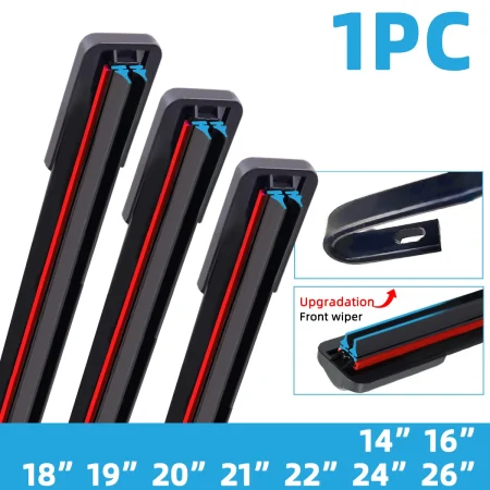 General J/U-shaped automotive double rubber strip wiper blade 14 "16" 18 "19" 20 "21" 22 "24" 26“