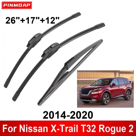 1/2/3/4/6PCS Car Wiper For Nissan X-Trail T32 Rogue 2 2014-2020 Front Rear Wiper Blades Brushes Auto Accessories 2017 2018 2019