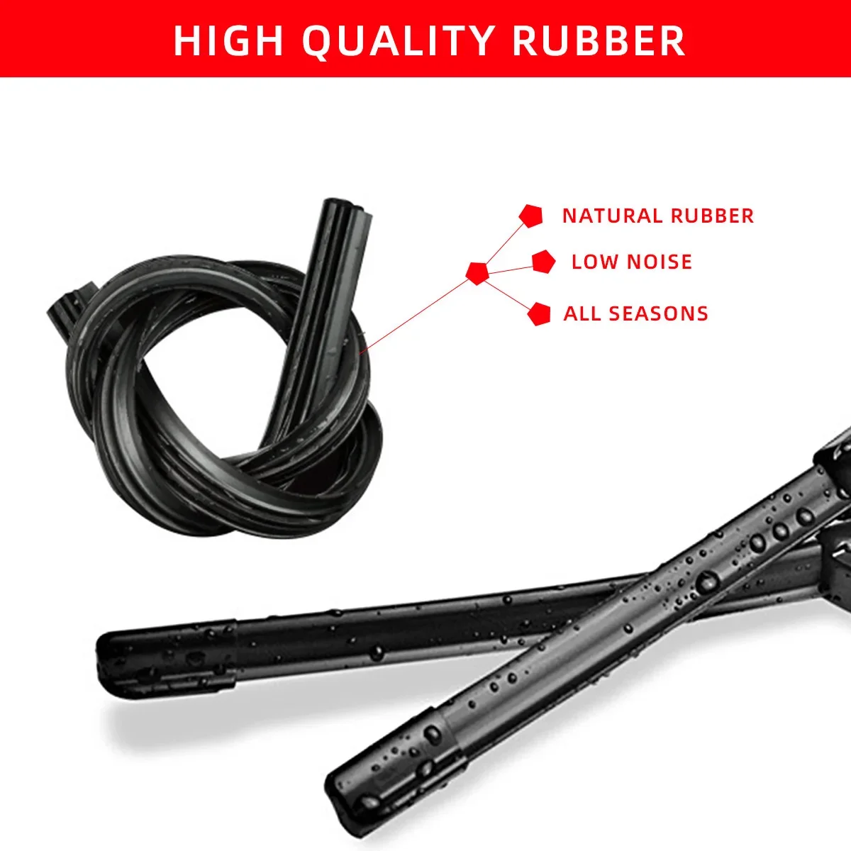 1/2/3/4/6PCS Car Wiper For KIA Rio Hatchback Mk3 2011-2017 Front Rear Wiper Blades Brushes Auto Accessories 2013 2014 2015 2016 - Image 2